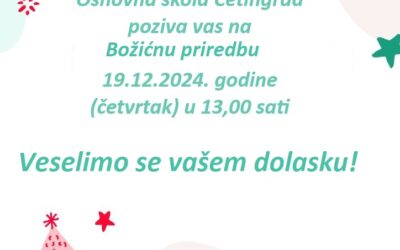 Pozivnica za Božićnu priredbu